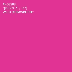 #E03393 - Wild Strawberry Color Image